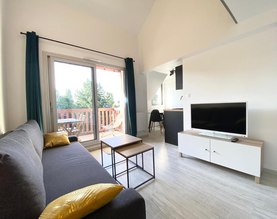 L'Oree De Deauville, Charmant Duplex Proche Plage Tourgeville Exterior foto